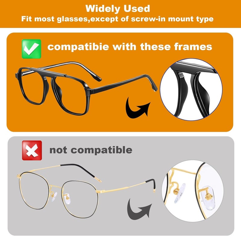 SMARTTOP Adhesive Nose Pad,12 Pairs 1.3mm Ultra Thin Stick On Eyeglass Nose pad with Super Sticky Backing, Silicone Anti-Slip for Glasses Sunglasses - Image 5